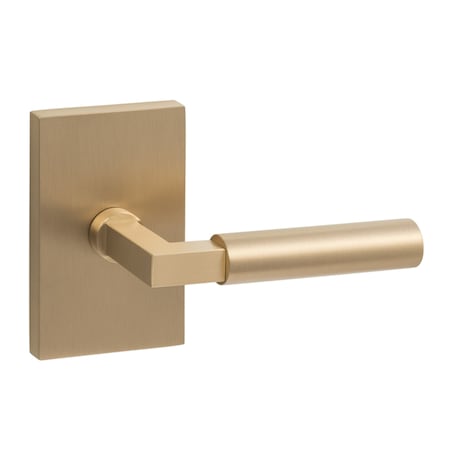 Sure-Loc Hardware Sure-Loc Hardware Levanto Dummy Rosette, Satin Brass, Smooth Grip in Satin Brass LV100 SB GRIP-SM SB